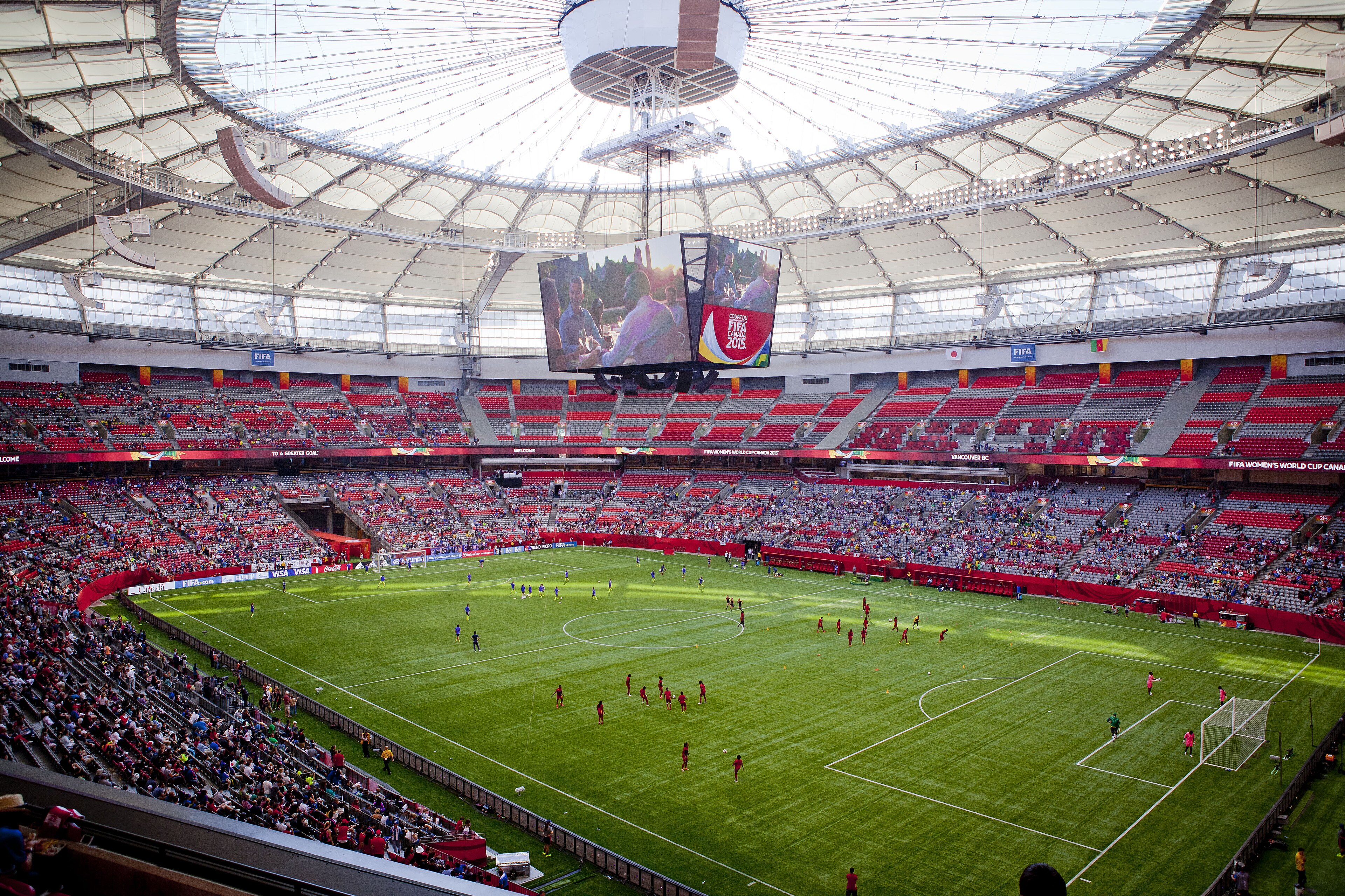 BC Place stadium belülről