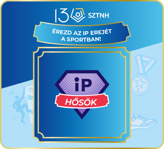 IP hősök feliratú kártya