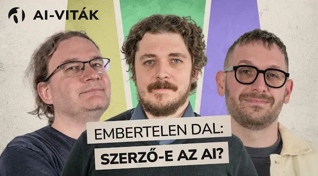 AI-viták podcast három beszélgetőpartnerével készült közös borítókép