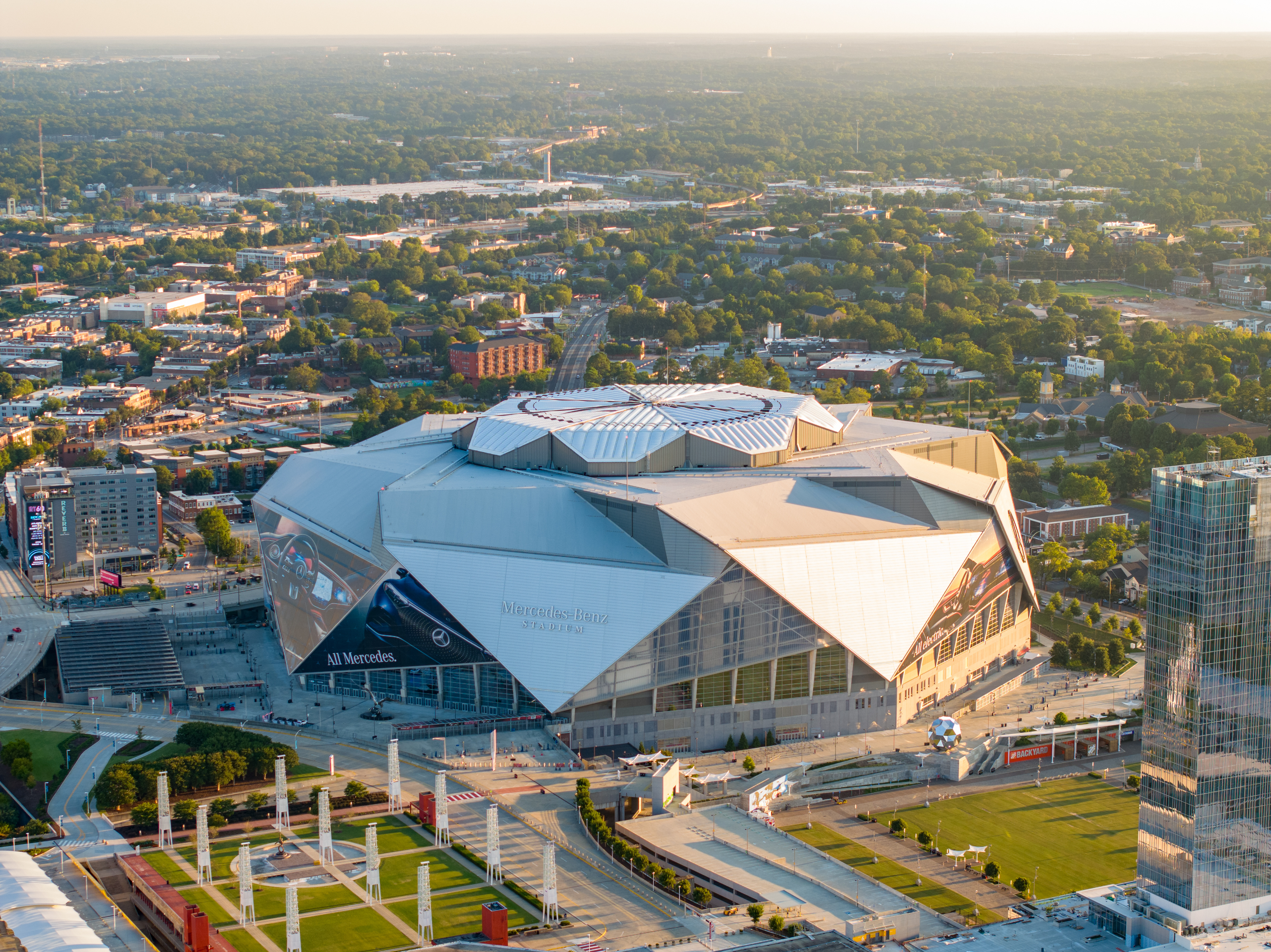 Atlanta stadium madártávlatból