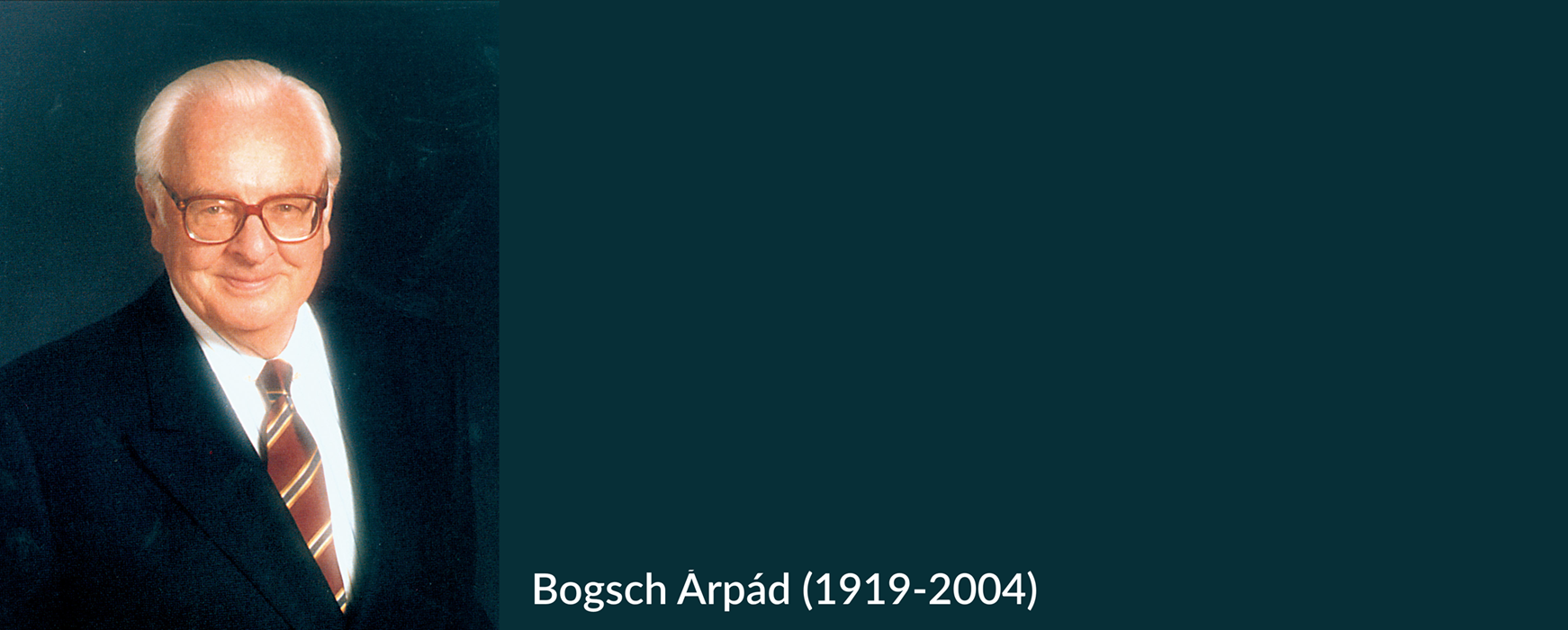 Bogsch Árpád portrékép