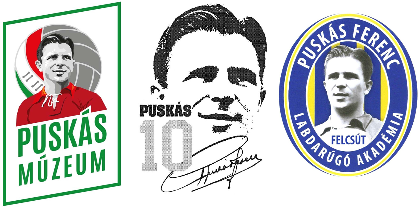 Puskás Ferenc arcképével díszített borító